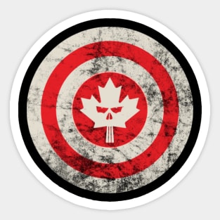 Niche Skull Island Mod Art  Captain Canada Sticker